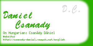 daniel csanady business card