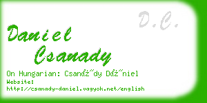 daniel csanady business card